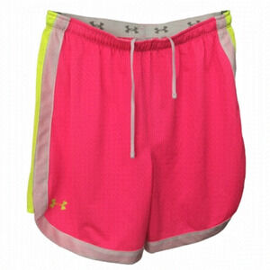 Under Armour Retro Neon Athletic Track Shorts Colour Block Y2K NWT